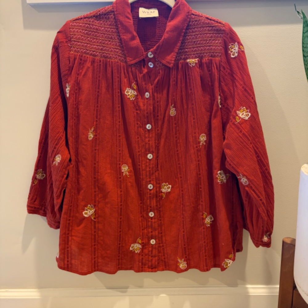 Wrap London Embroidered Blouse